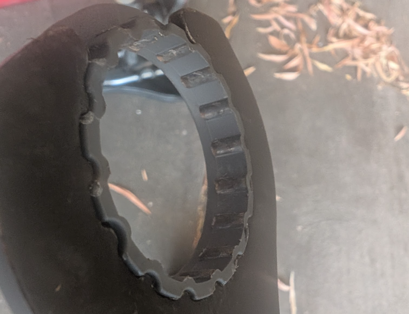 BB adapter chewed up threads